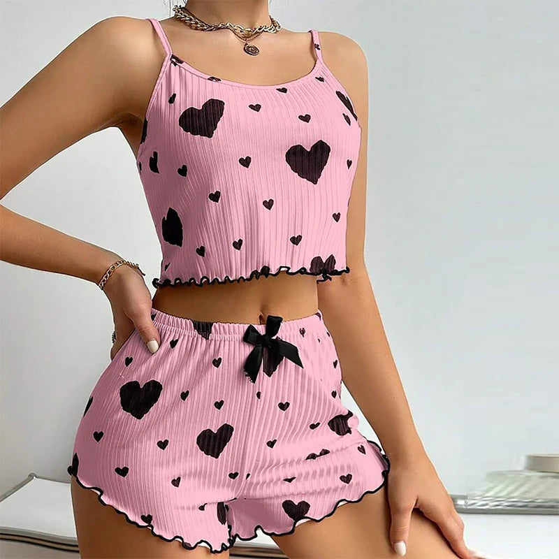 Pyjama-Set mit fließenden Ärmeln