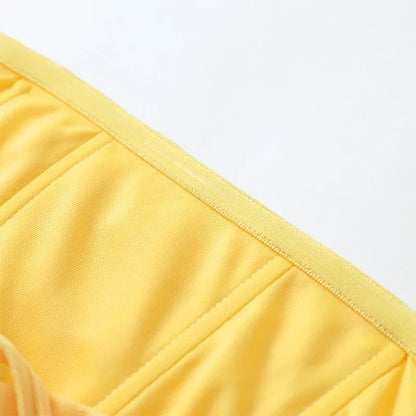 Einfarbiges Plissiertes Trägerloses Kleid Schickes Schulterfreies Rückenfreies Hochgeschnittenes Kleid mit Schlitz 2026 Neues Abendkleid