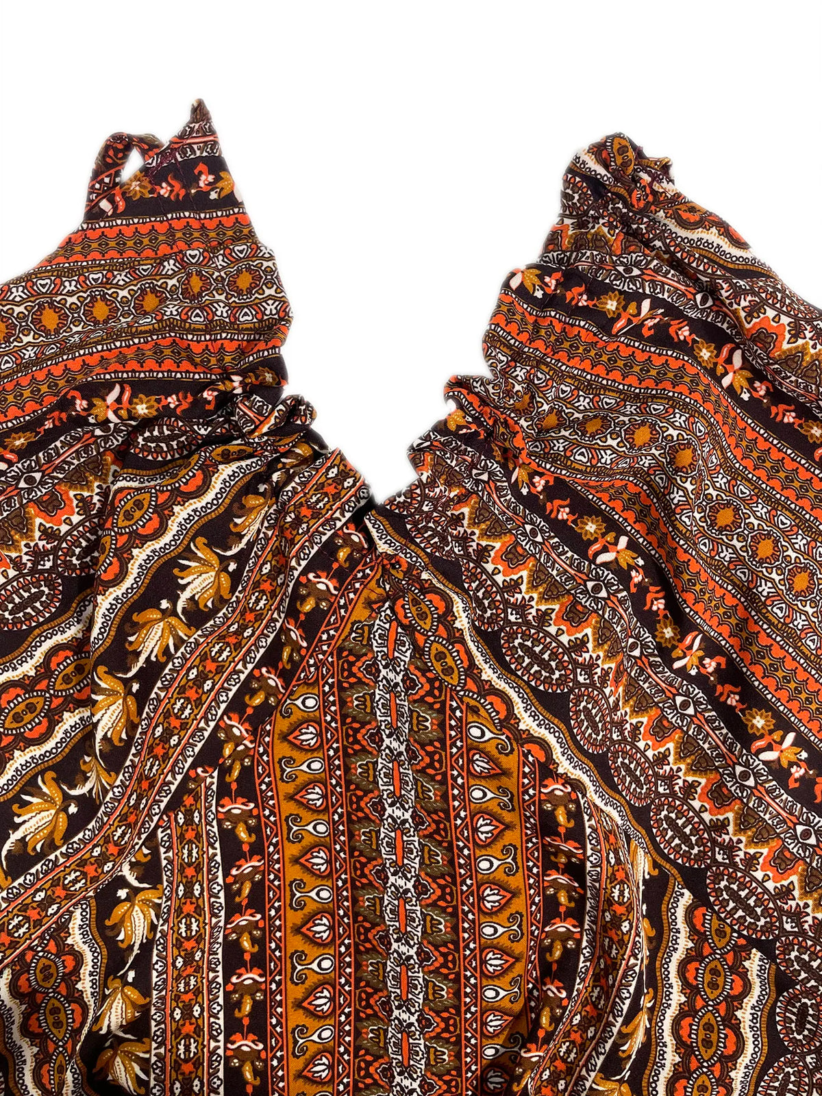 Damen Sommerkleid mit ethnischem Muster, rückenfrei, geteilter Oberschenkel, Damen-Sommerkleidung, Boho-Mode, Rüschenbesatz, langes Kleid für den Strand
