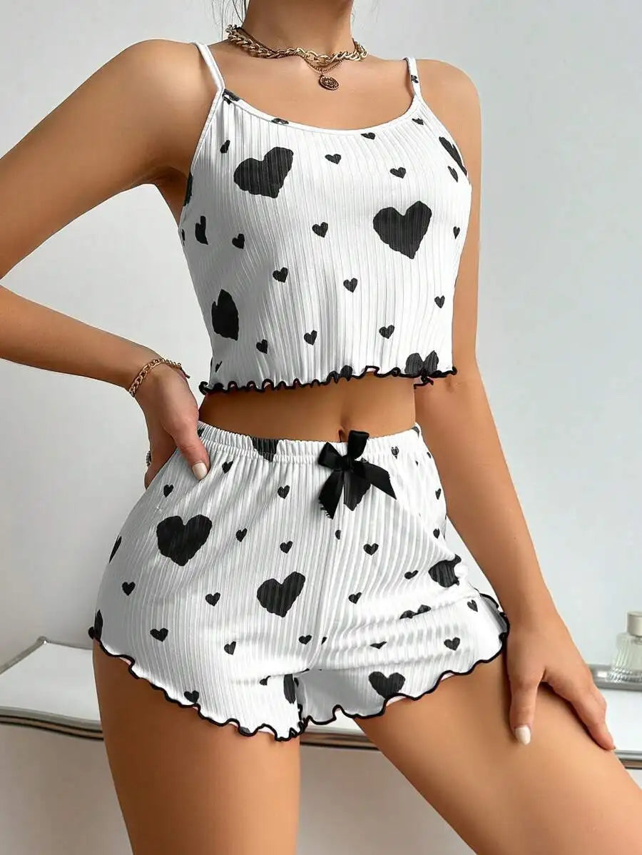 Pyjama-Set mit fließenden Ärmeln