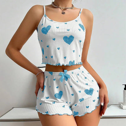 Pyjama-Set mit fließenden Ärmeln