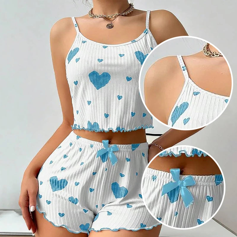 Pyjama-Set mit fließenden Ärmeln