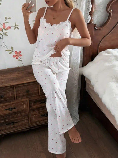Pyjama-Set mit Camisole und Hosen