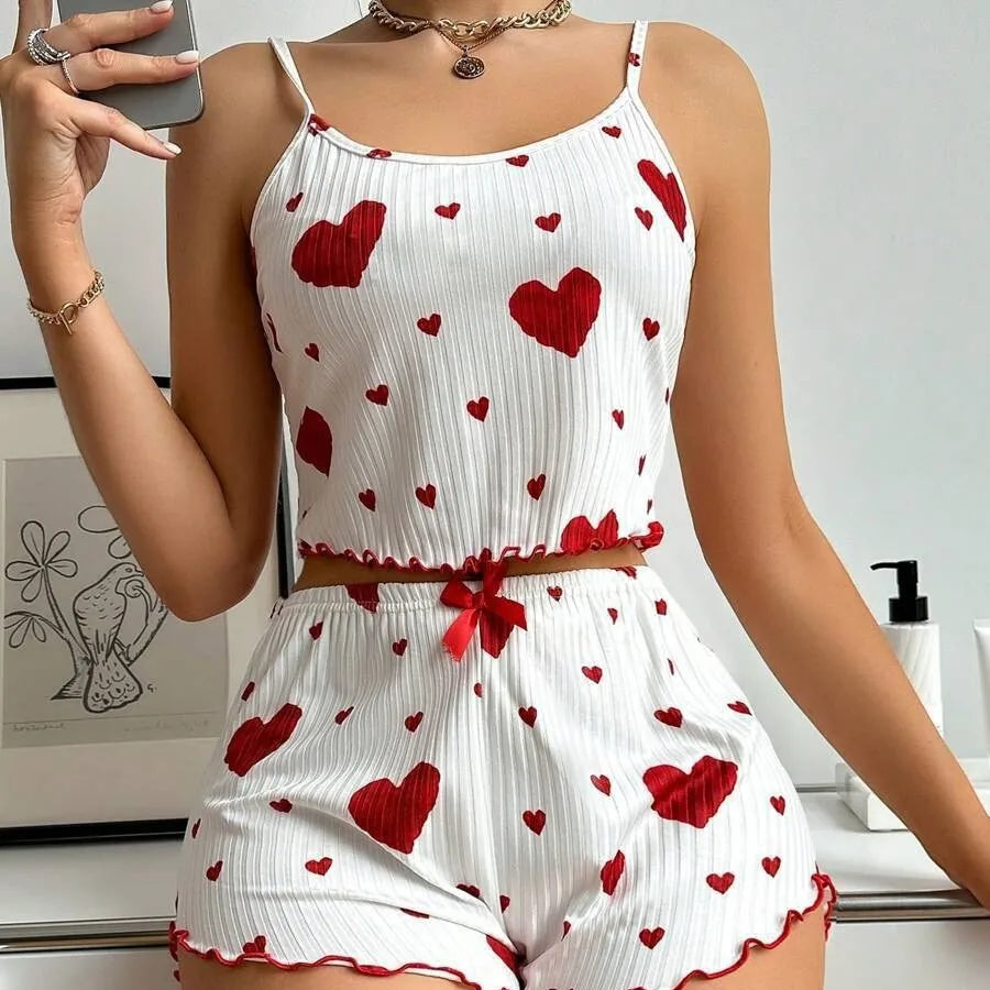Pyjama-Set mit fließenden Ärmeln