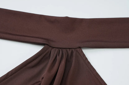 Hugcitar Mode Halter Solide Ärmellose Backless Verband Geraffte Dünne Mini Kleid Sommer Kleidung Party Urlaub Club