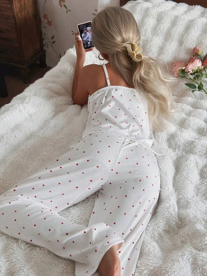 Pyjama-Set mit Camisole und Hosen