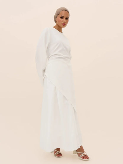 Muslimische Abayas aus dem Nahen Osten, Arabisch, Dubai, für Frauen, Oberteil mit Rock, zweiteiliger Anzug, dezenter Ramadan-Kaftan, Robe Femme, islamische Kleidung