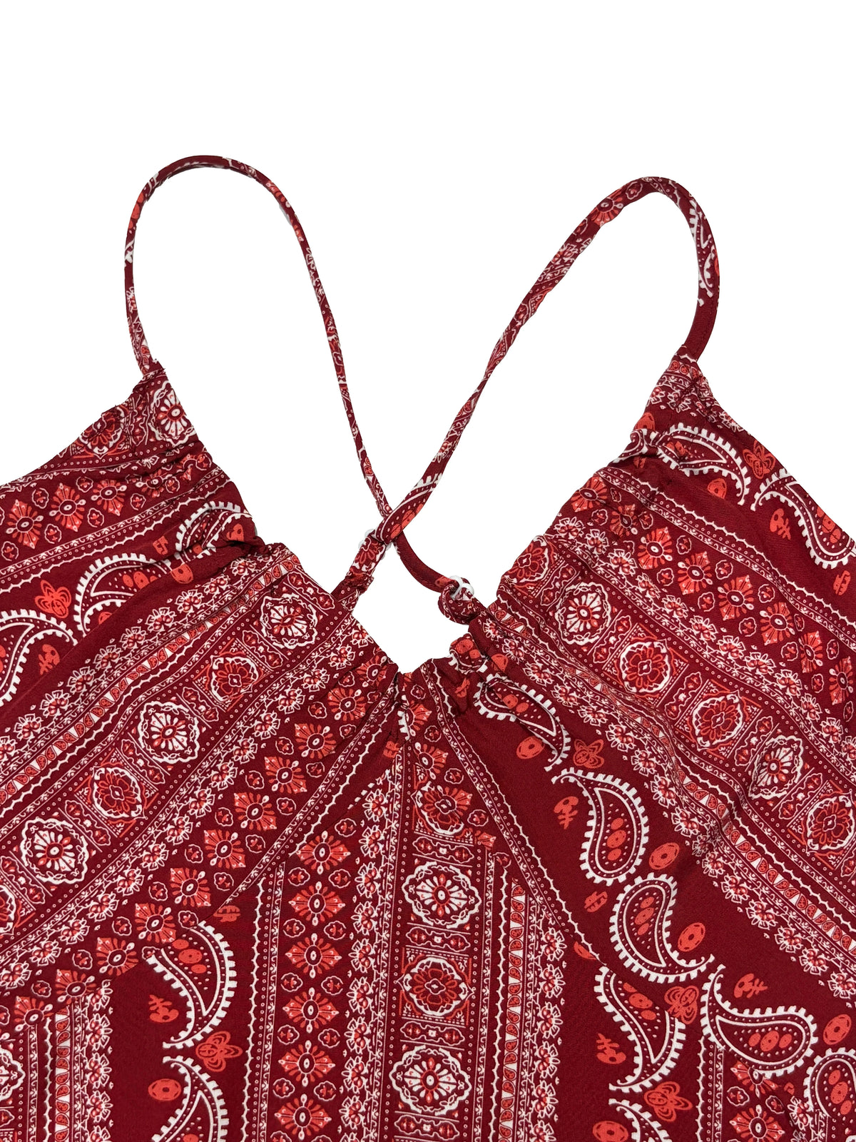 Damen Sommerkleid mit ethnischem Muster, rückenfrei, geteilter Oberschenkel, Damen-Sommerkleidung, Boho-Mode, Rüschenbesatz, langes Kleid für den Strand