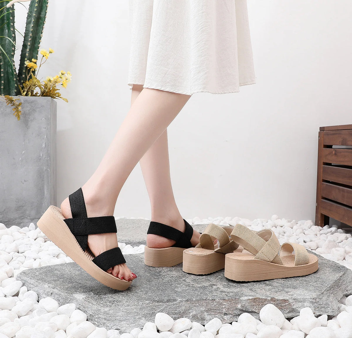 Slingback-Wedges &amp; Plateausandalen für Damen
