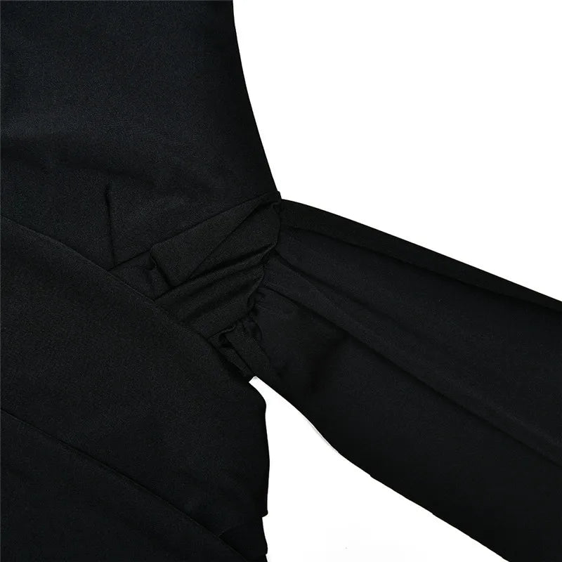 Mozision Rollkragen Ärmelloses Sexy Mini Kleid Für Frauen Mode Unregelmäßige Geraffte Tank Kleid Femme Elegante Club Party Kleid