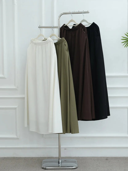 Muslimische Abayas aus dem Nahen Osten, Arabisch, Dubai, für Frauen, Oberteil mit Rock, zweiteiliger Anzug, dezenter Ramadan-Kaftan, Robe Femme, islamische Kleidung
