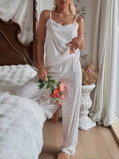 Pyjama-Set mit Camisole und Hosen